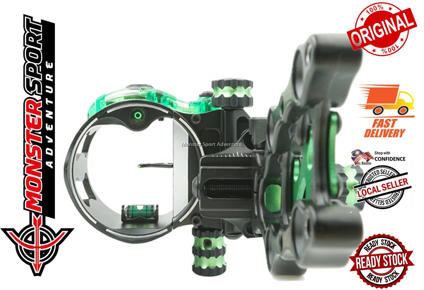 IQ Sights Archery IQ Pro One Retina Lock Sight 1 Pin (.019) Compound