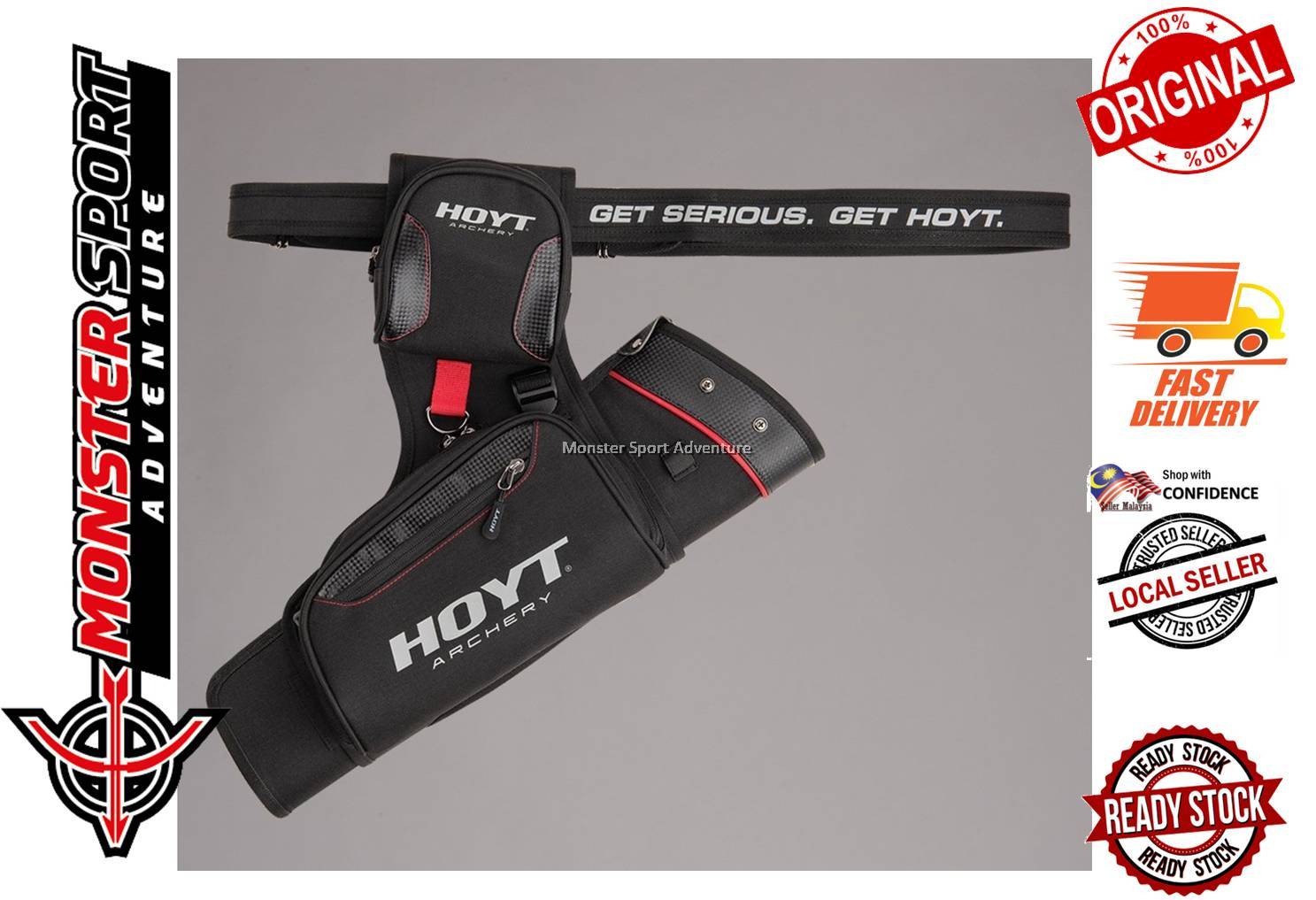 Hoyt Archery Range Time Hip Quiver 2020 Black