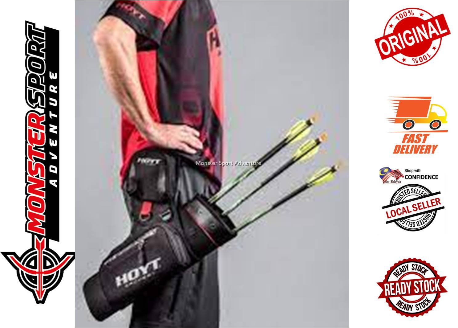 Hoyt Archery Range Time Hip Quiver 2020 Black