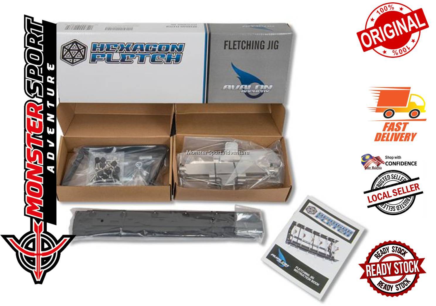 Avalon Archery Hexagon Multi Arrow Building Fletching Jig