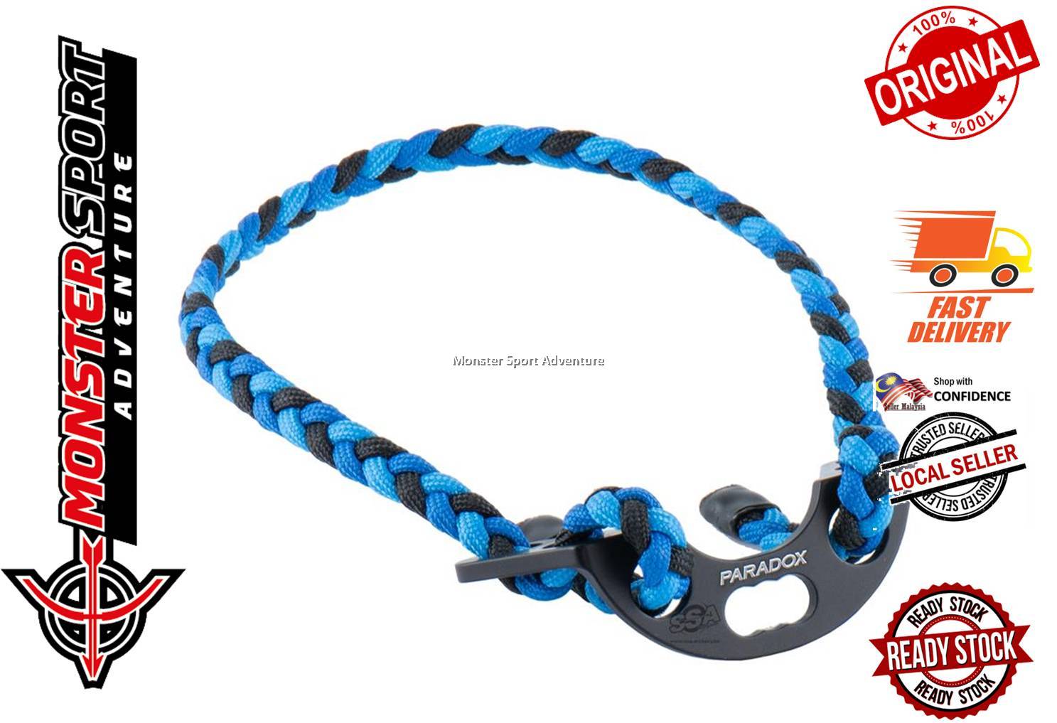 Paradox Archery Target Metal 3 Bow & Wrist Slings with Metal Mount