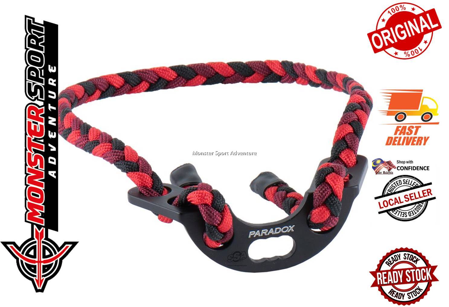 Paradox Archery Target Metal 3 Bow & Wrist Slings with Metal Mount