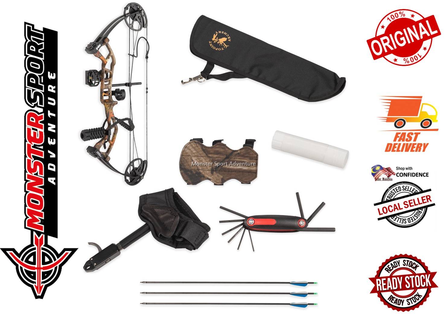 Topoint Archery Compound Bow Package M2 Complete Set RTS