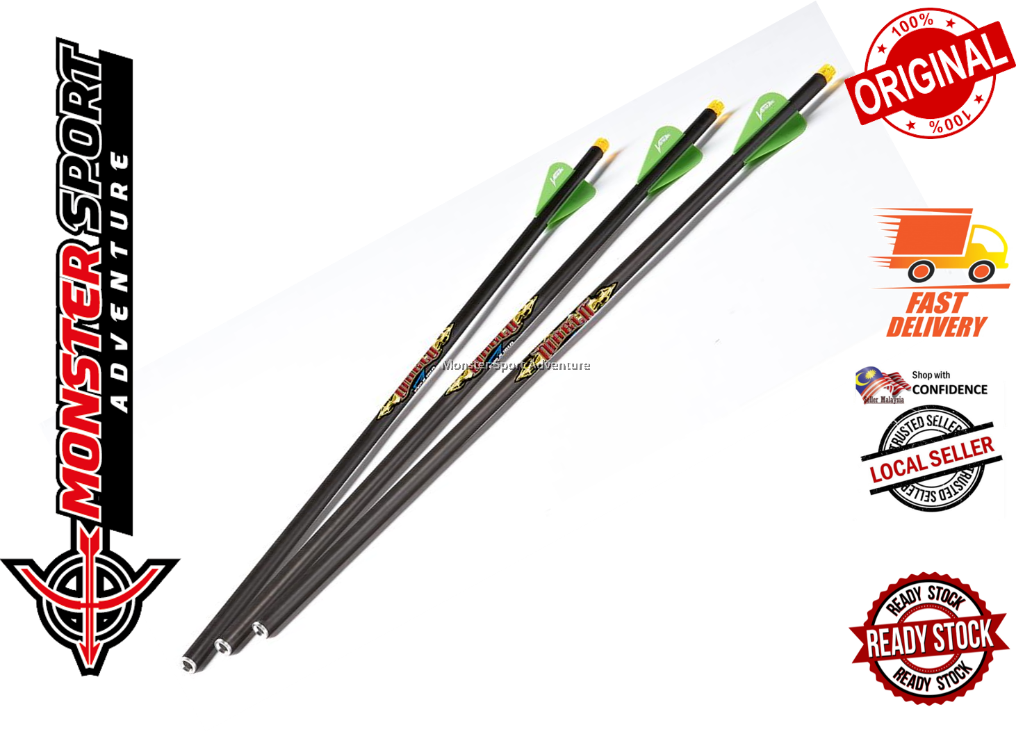 Excalibur Archery Crossbow Archery Arrow Carbon Diablo Carbon Bolts 18"