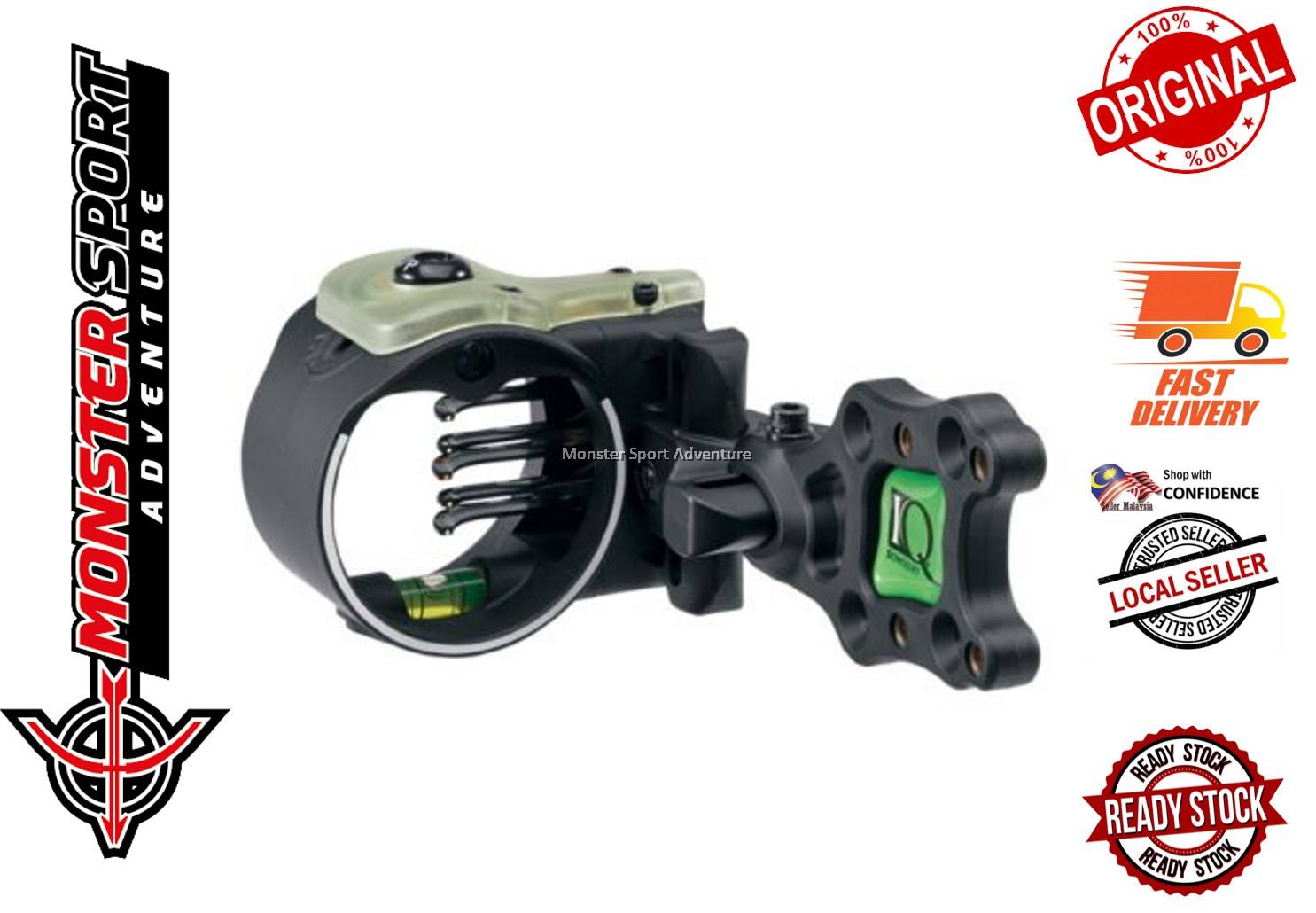 IQ Sights 3D IQ Ultralite Polymer Retina Lock 5 pin Compound Bow Sight