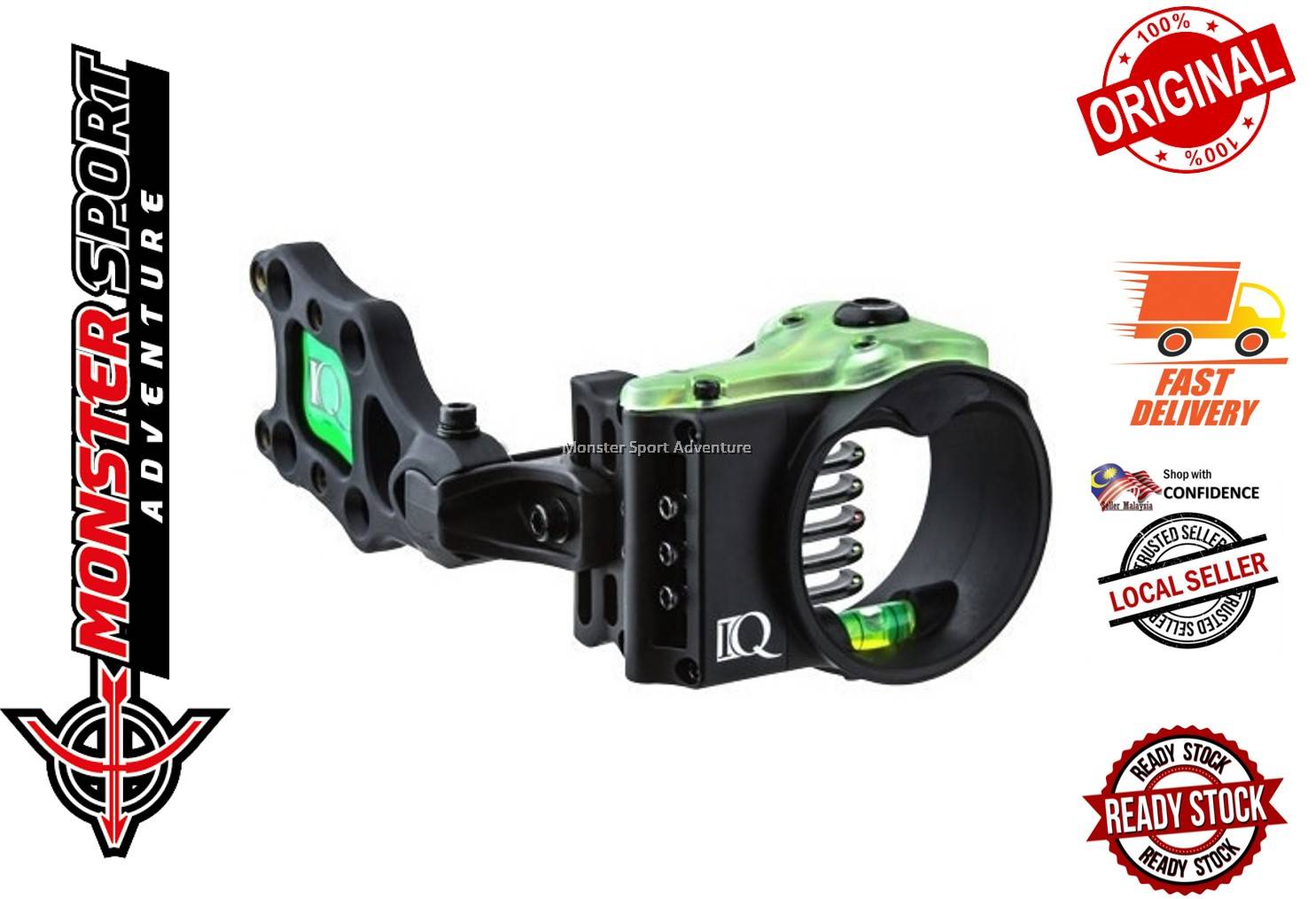 IQ Sights 3D IQ Ultralite Polymer Retina Lock 5 pin Compound Bow Sight