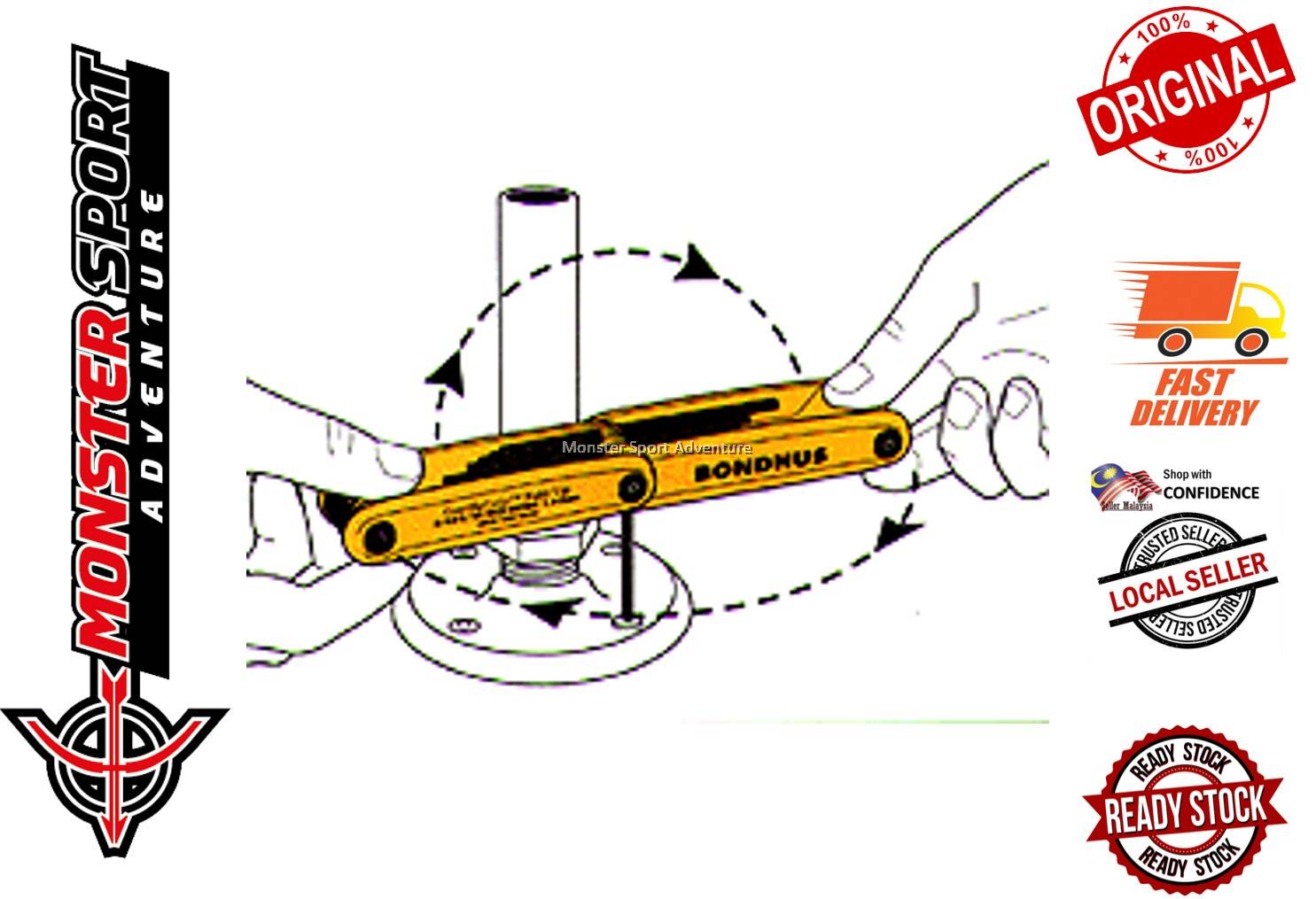 Bondhus Archery Allen key GorillaGrip Wrench and Torx Set Bow Tuning