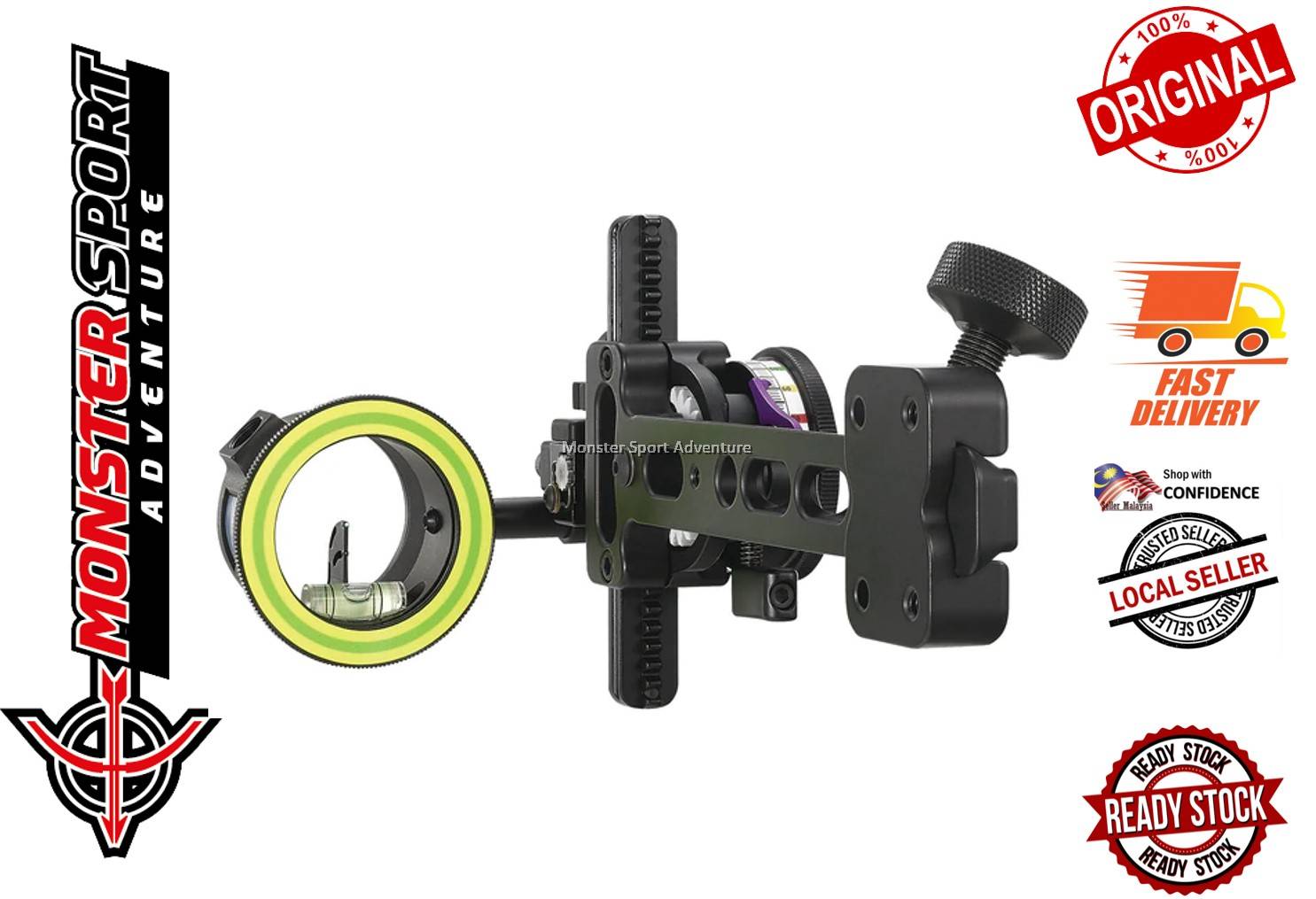 Spot Hogg Archery Compound Bow Micro Sight Fast Eddie XL MRT Sight (1Pin)