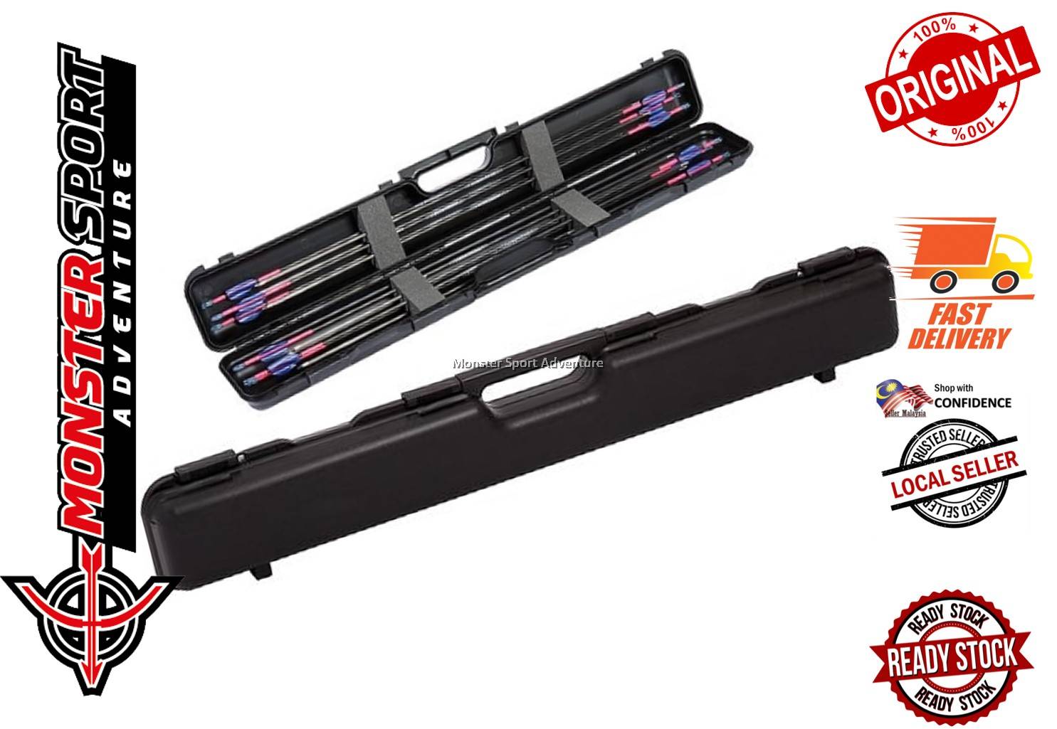 Negrini Archery Arrow Case Arrow Tube 6008PF for up to 12 arrows