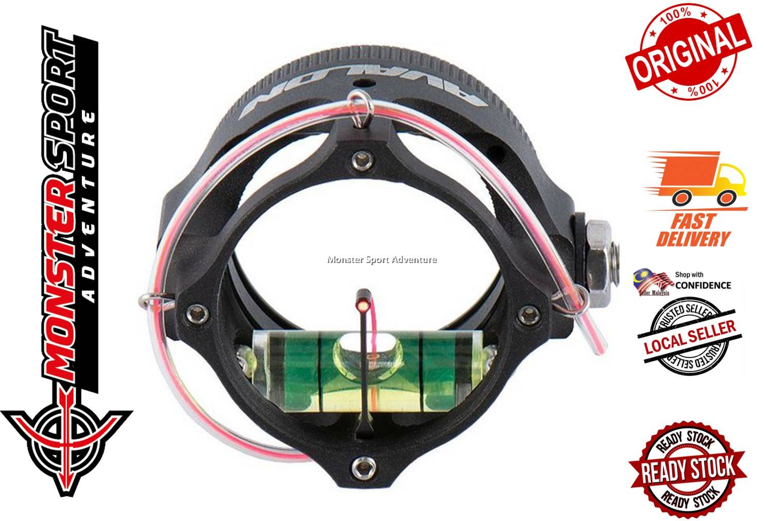 Avalon Archery Tec X Scopes Housing 29mm With Fiber Optic Without Lens