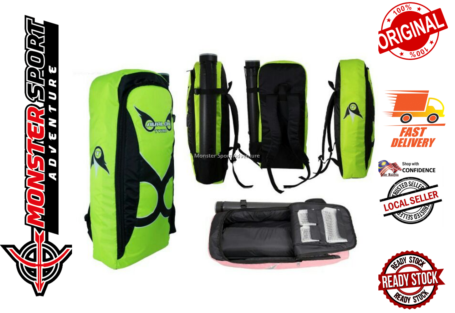 NEW Design Avalon Archery Tyro Recurve Bow Backpack Arrow Tube Included