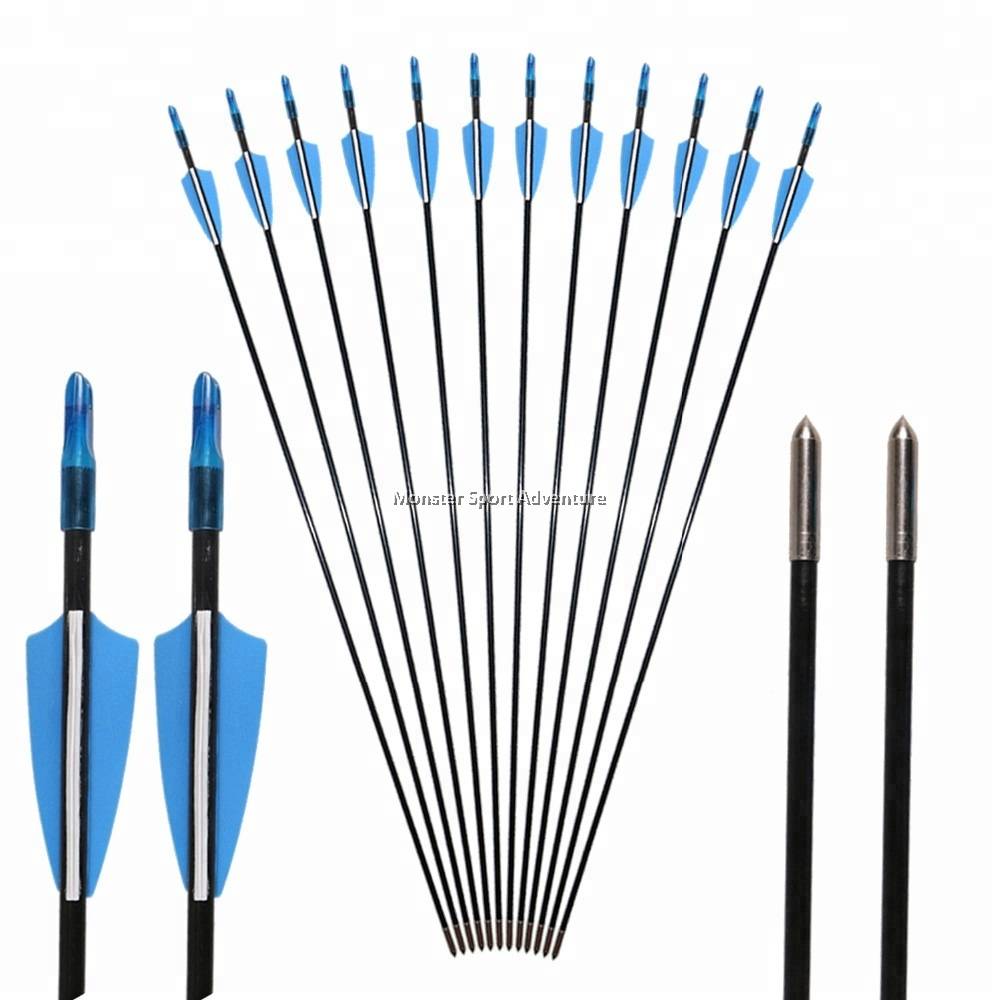 Musen Linkboy Fiberglass Arrow Archery Strong Light Weight 12pcs