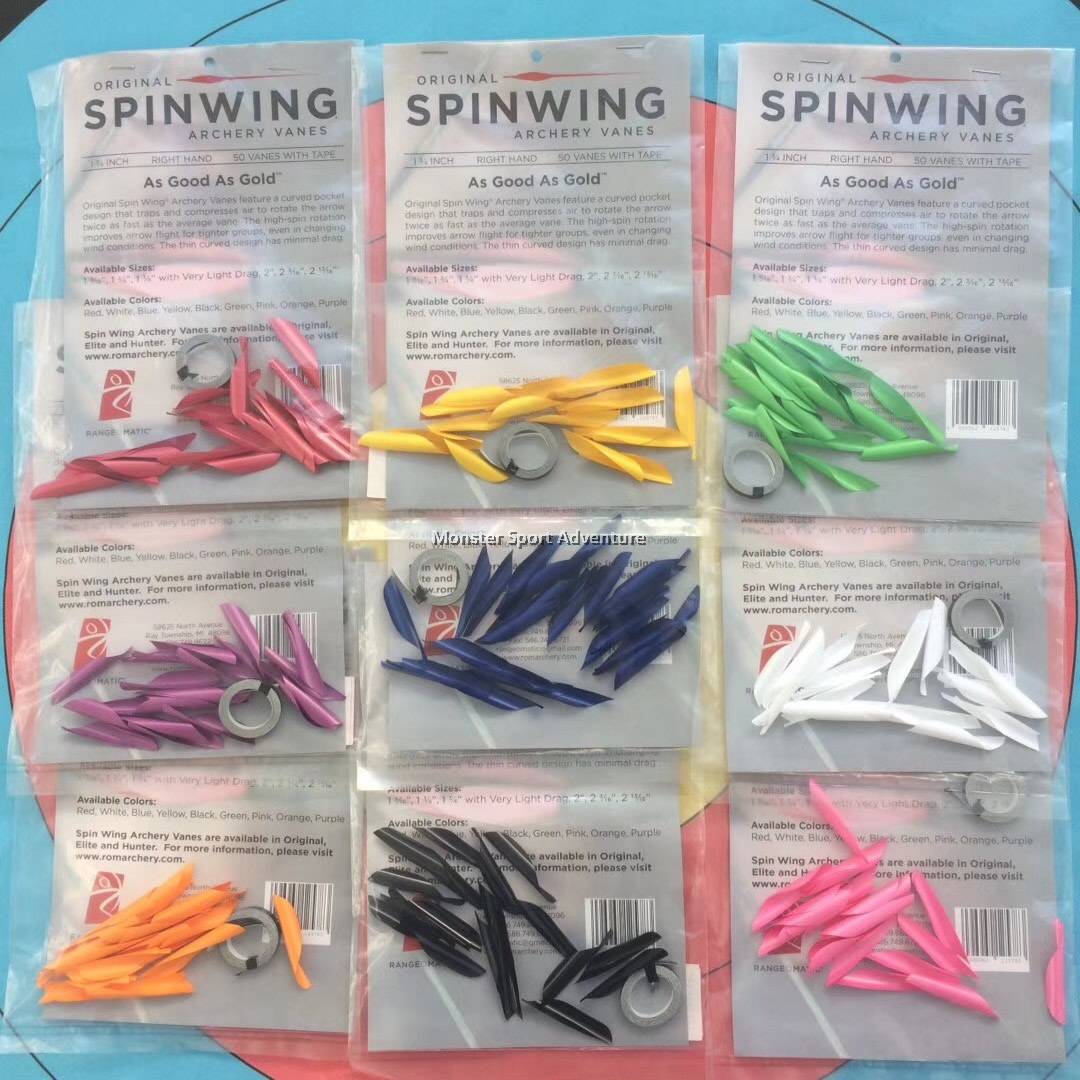 Spin Wing Original Vane Red 1 3/4" LH 50 Pack Spin Wing Original Vane Red 1 3/4" LH 50 Pack