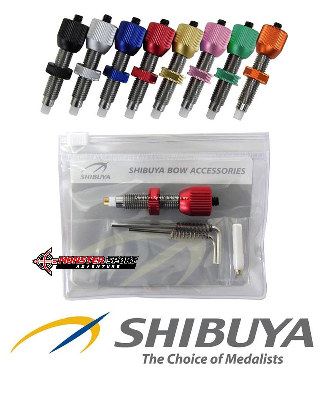 Shibuya Archery Plunger Button DX Gold TIP Pressure Button 5/16
