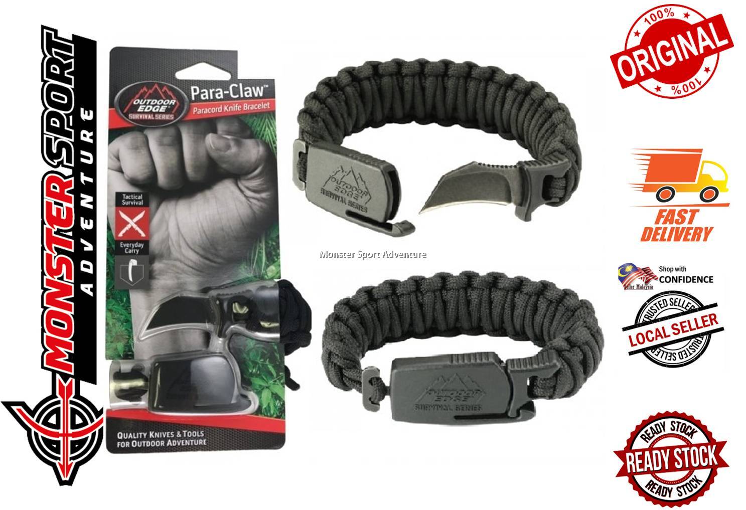 Outdoor edge para claw clearance