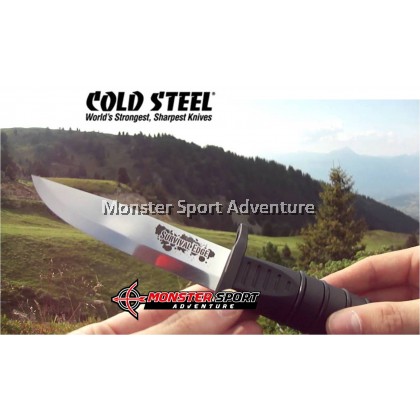 Cold Steel Survival Edge Black Fixed Blade Knife 80PHBZ