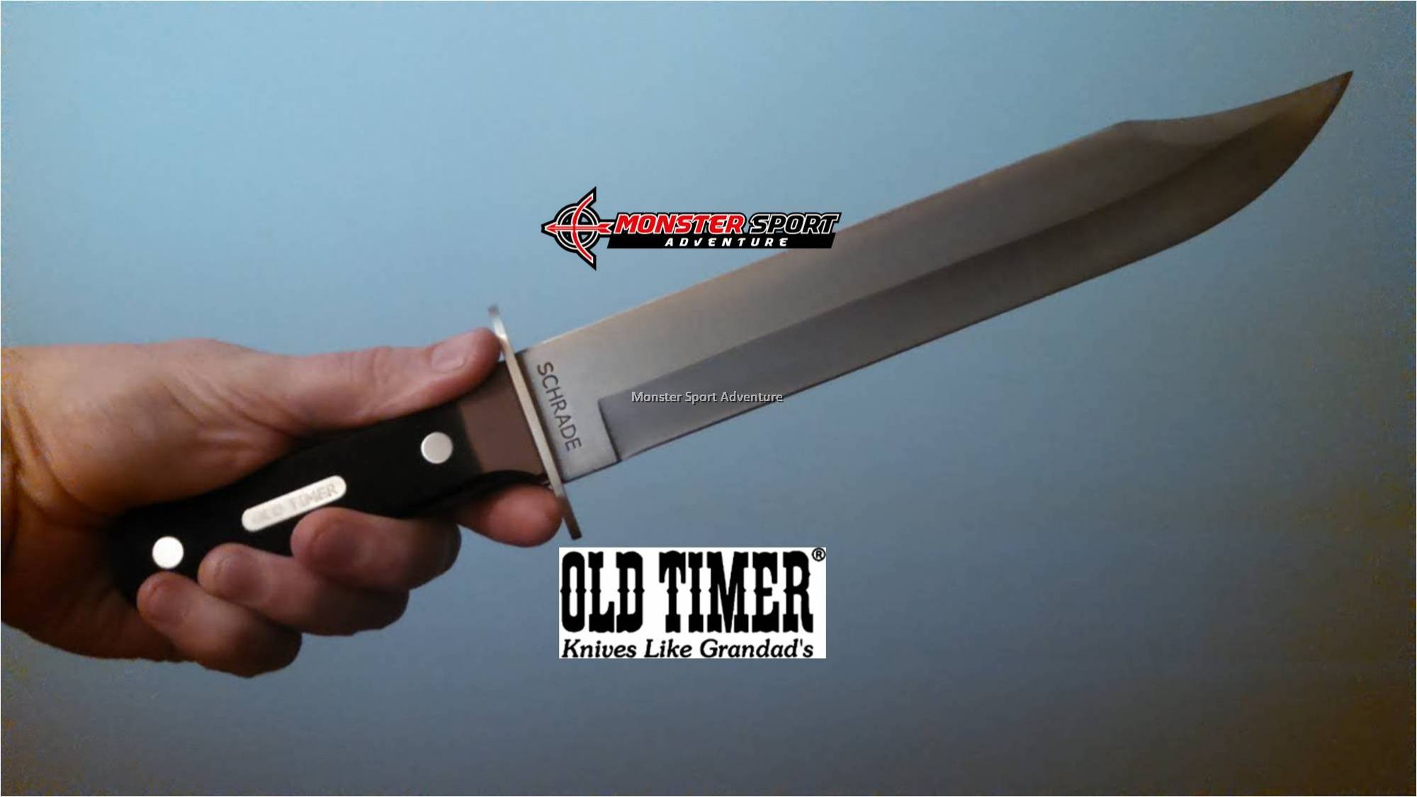 Schrade Old Timer Bowie Fixed Blade Knife SCHP1105594