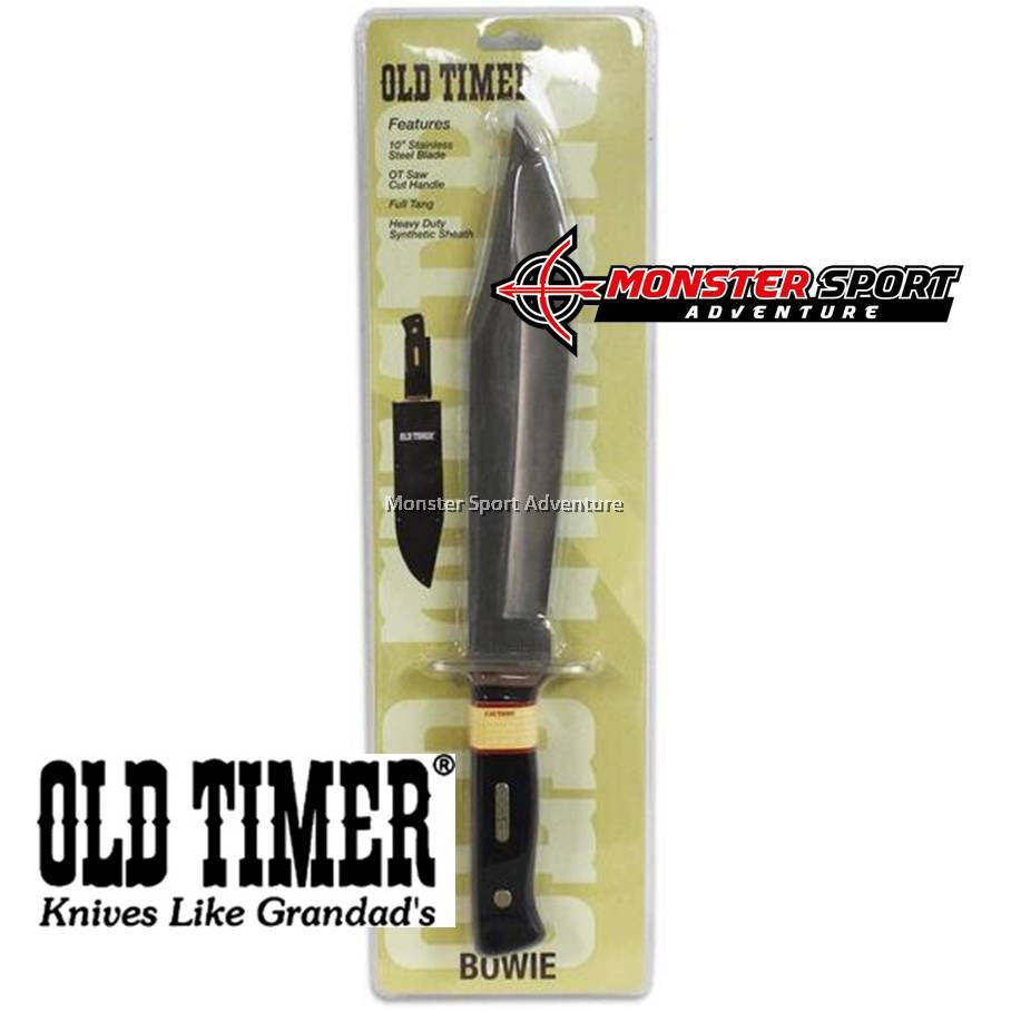 Schrade Old Timer Bowie Fixed Blade Knife SCHP1105594