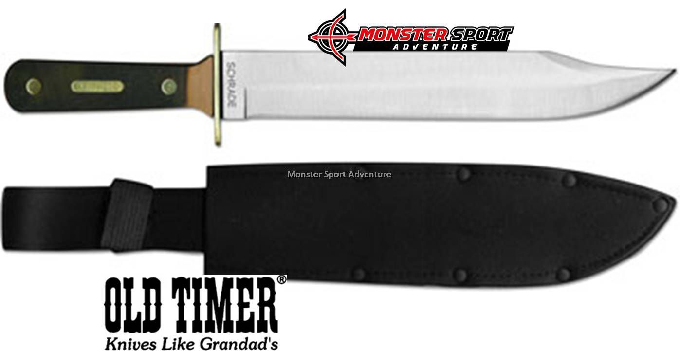 Schrade Old Timer Bowie Fixed Blade Knife SCHP1105594
