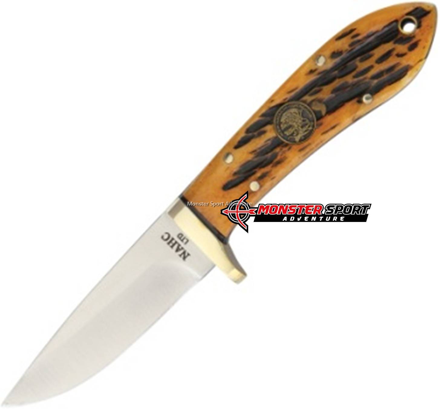 NAHC North America Hunter's Classic Fixed Blade Knife with Leather