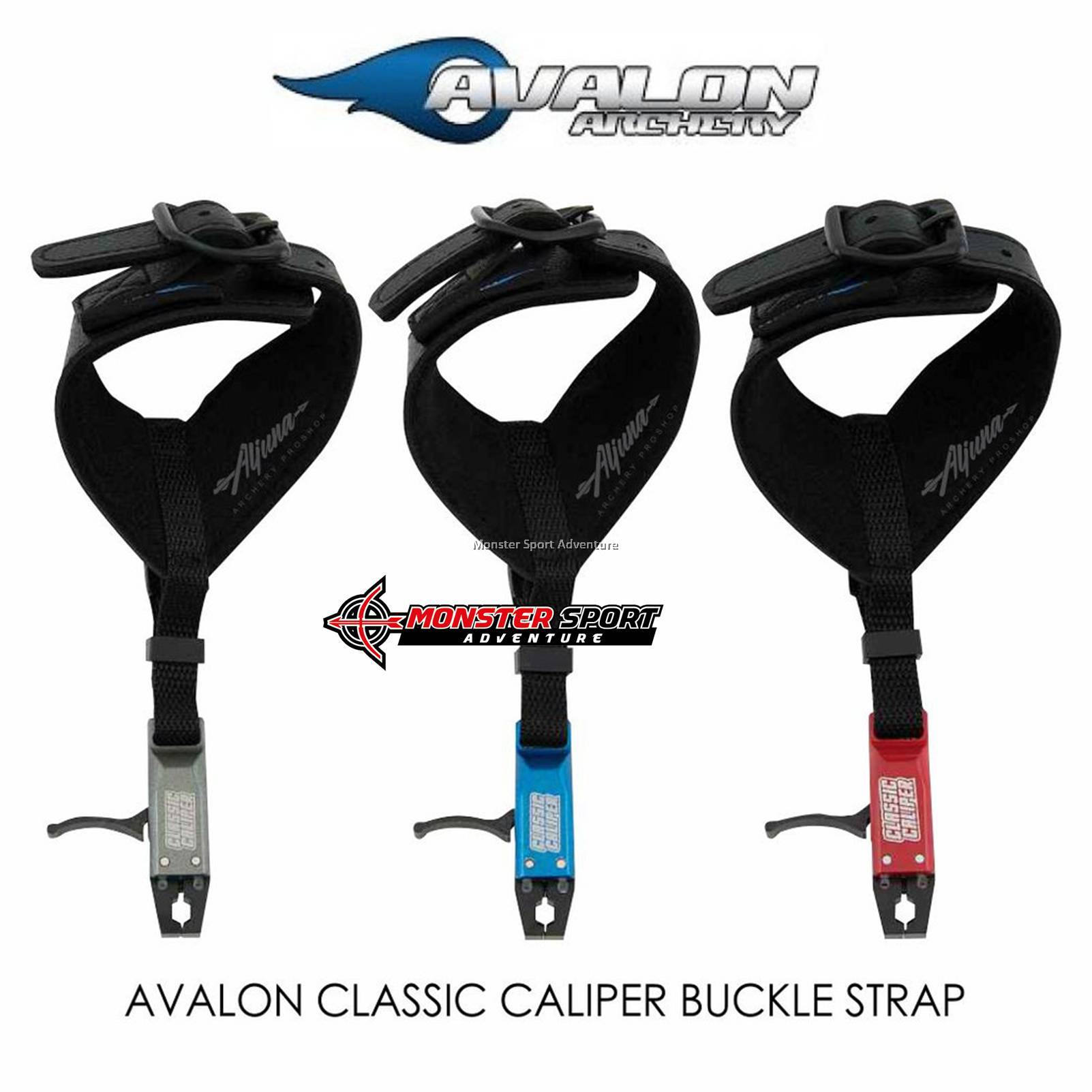 Avalon Archery Classic Caliper Release w/ Buckle Strap SMOKE