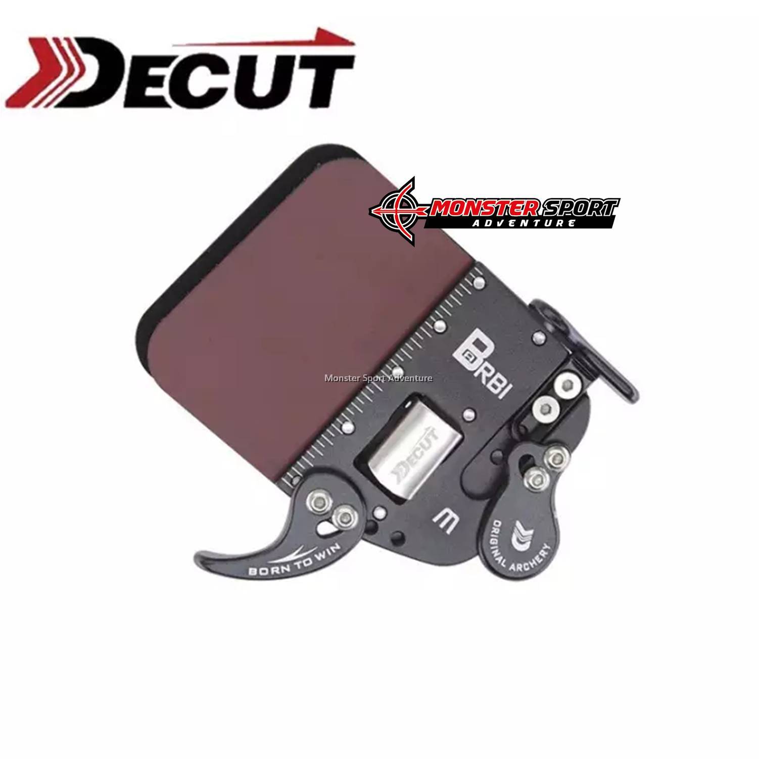 Decut Archery Recurve Bow Barebow Finger Tab Barbi Protection Frame Leather