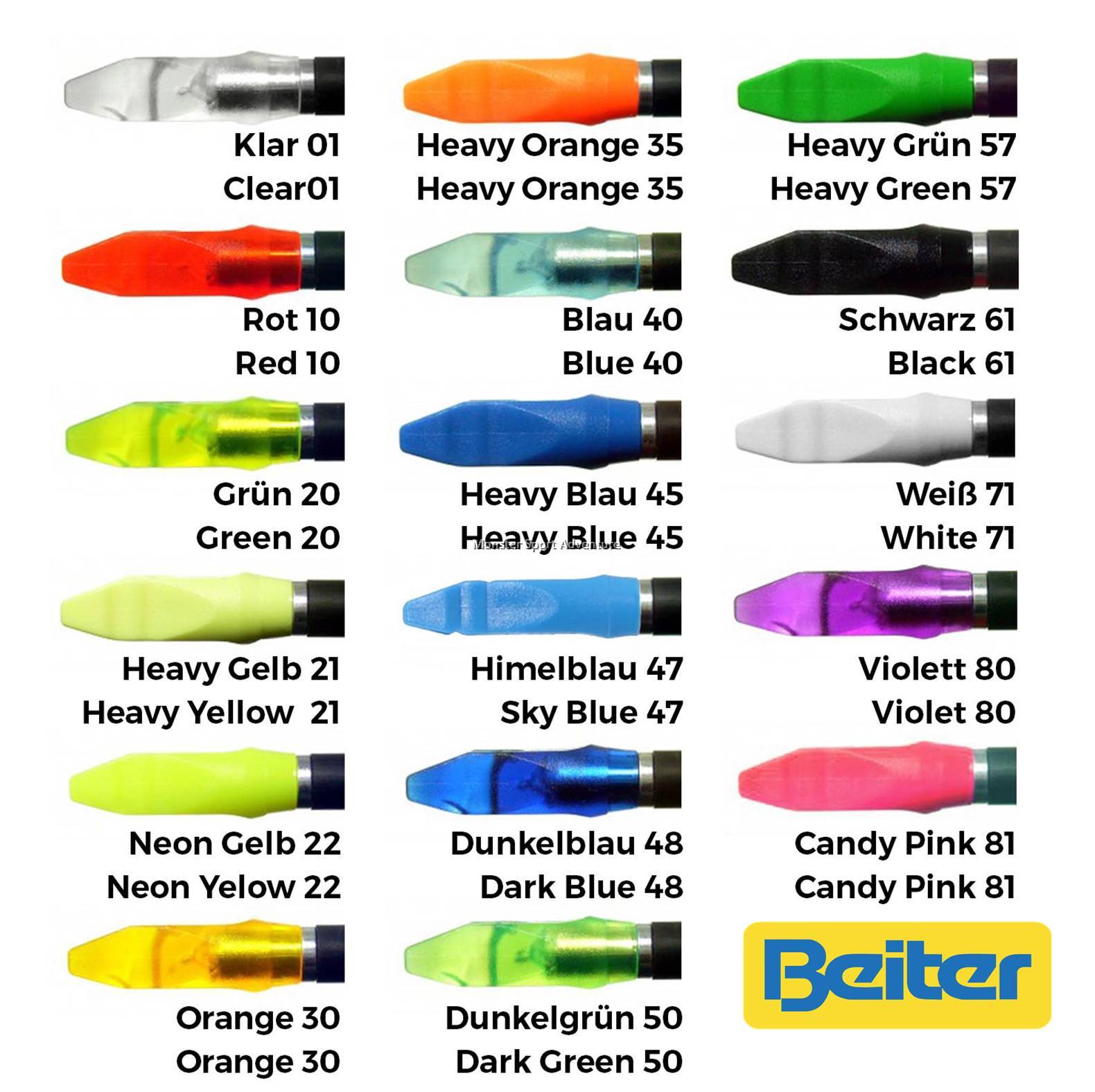 Beiter Archery Asymmetric Pin Nock 12pcs