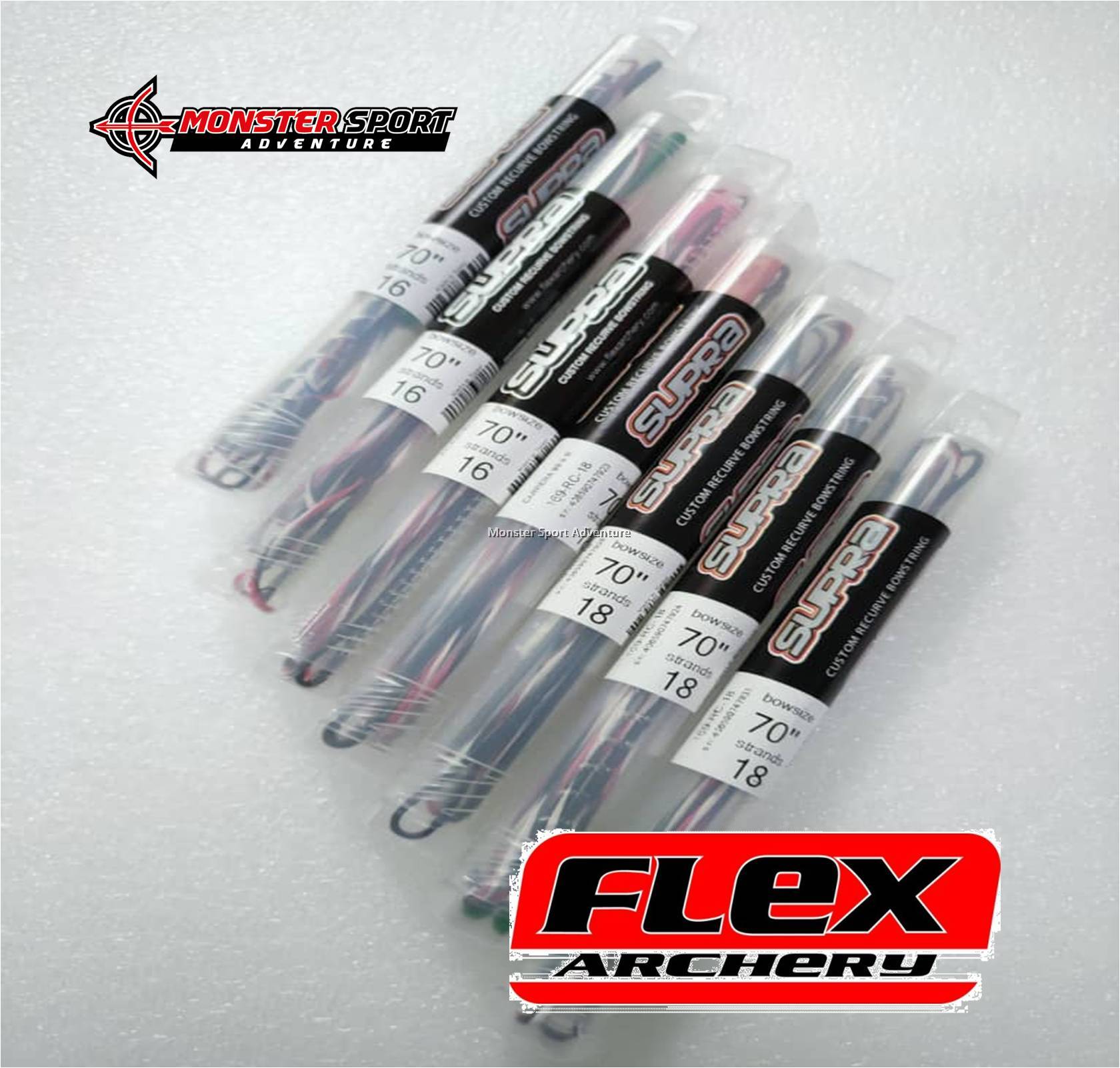 Flex Archery StringFlex SUPRA 3 Color Recurve String 8125