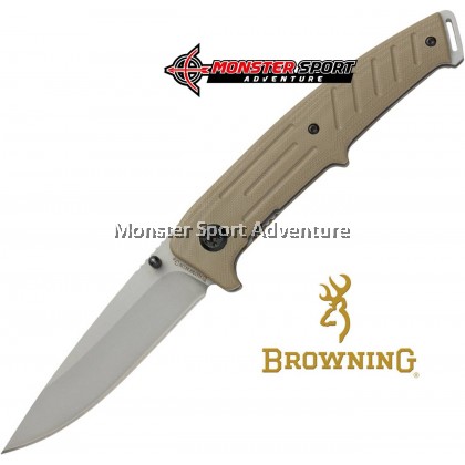 Browning Linerlock Pocket Knife A/O Tan BR0167
