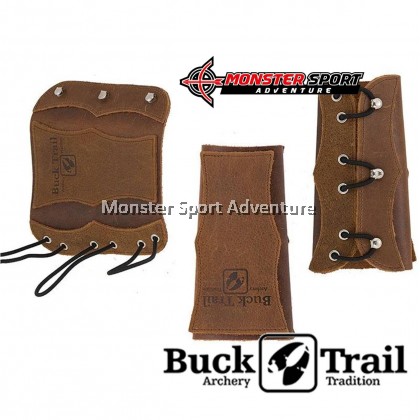 Buck Trail Archery Traditional Leather Velvet ArmGuard Protection