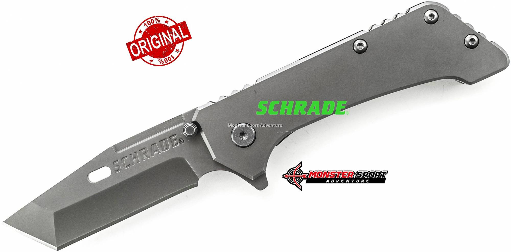 Schrade Heavy Duty Tactical Tanto Folding Frame Lock Flipper Knife SCH301