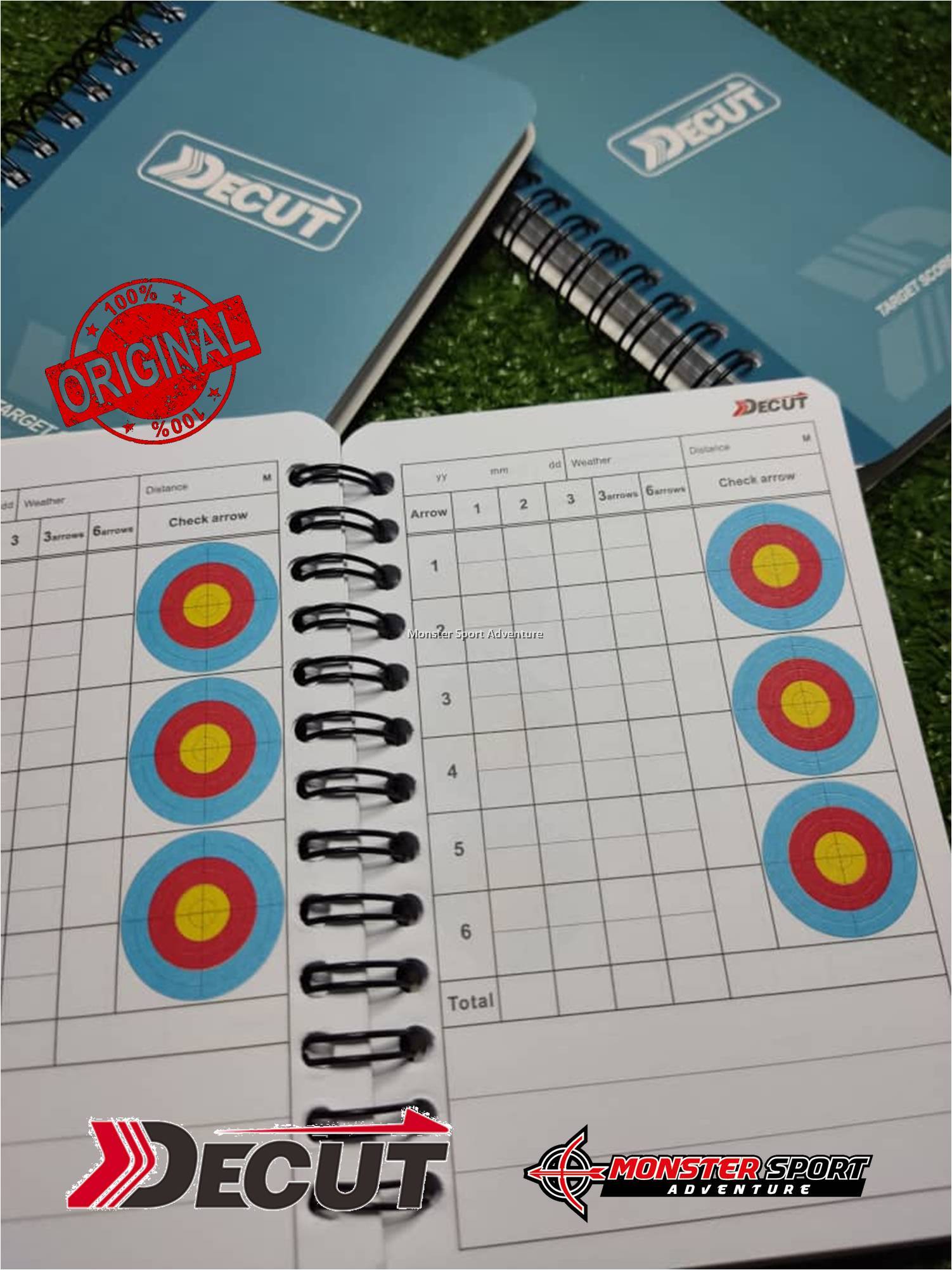 Decut Archery Score book Target Score