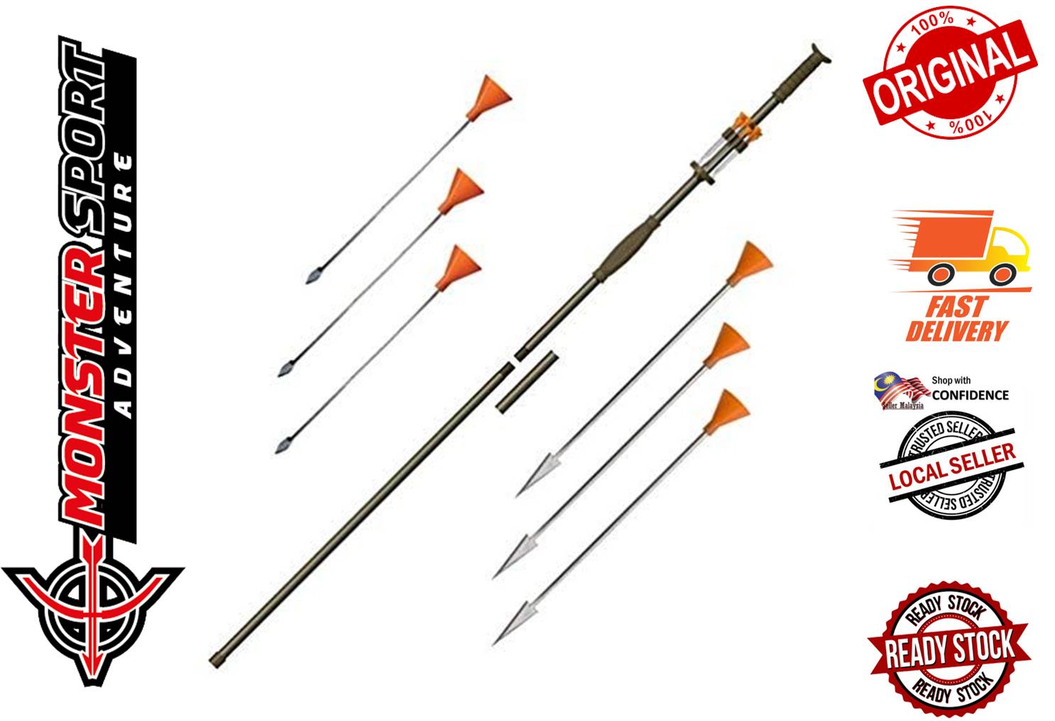 Cold Steel Blowgun Tim Wells Signature Edition 5 Foot .625 Two Piece SLOCK MASTER