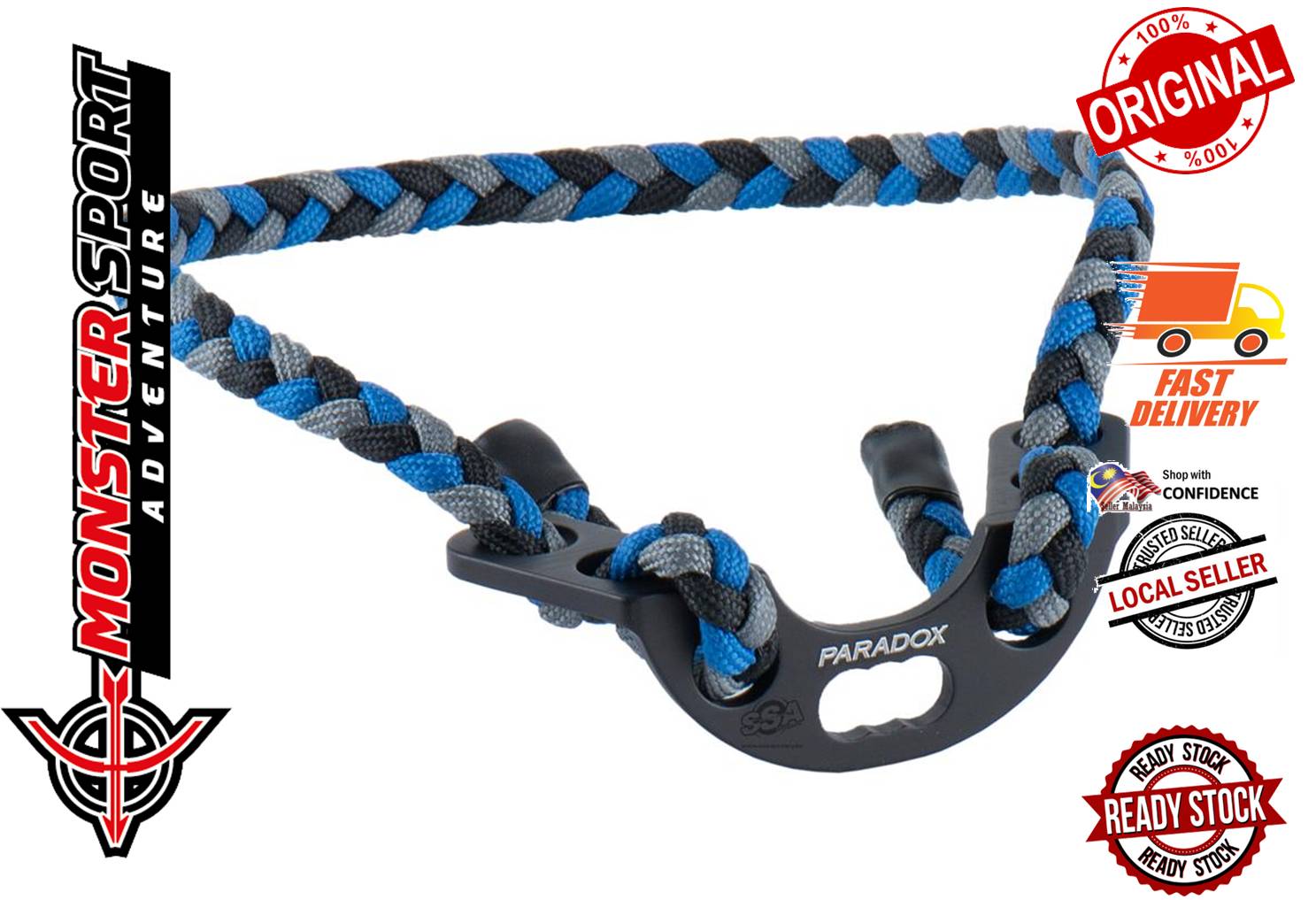 Paradox Archery Target Metal 3 Bow & Wrist Slings with Metal Mount