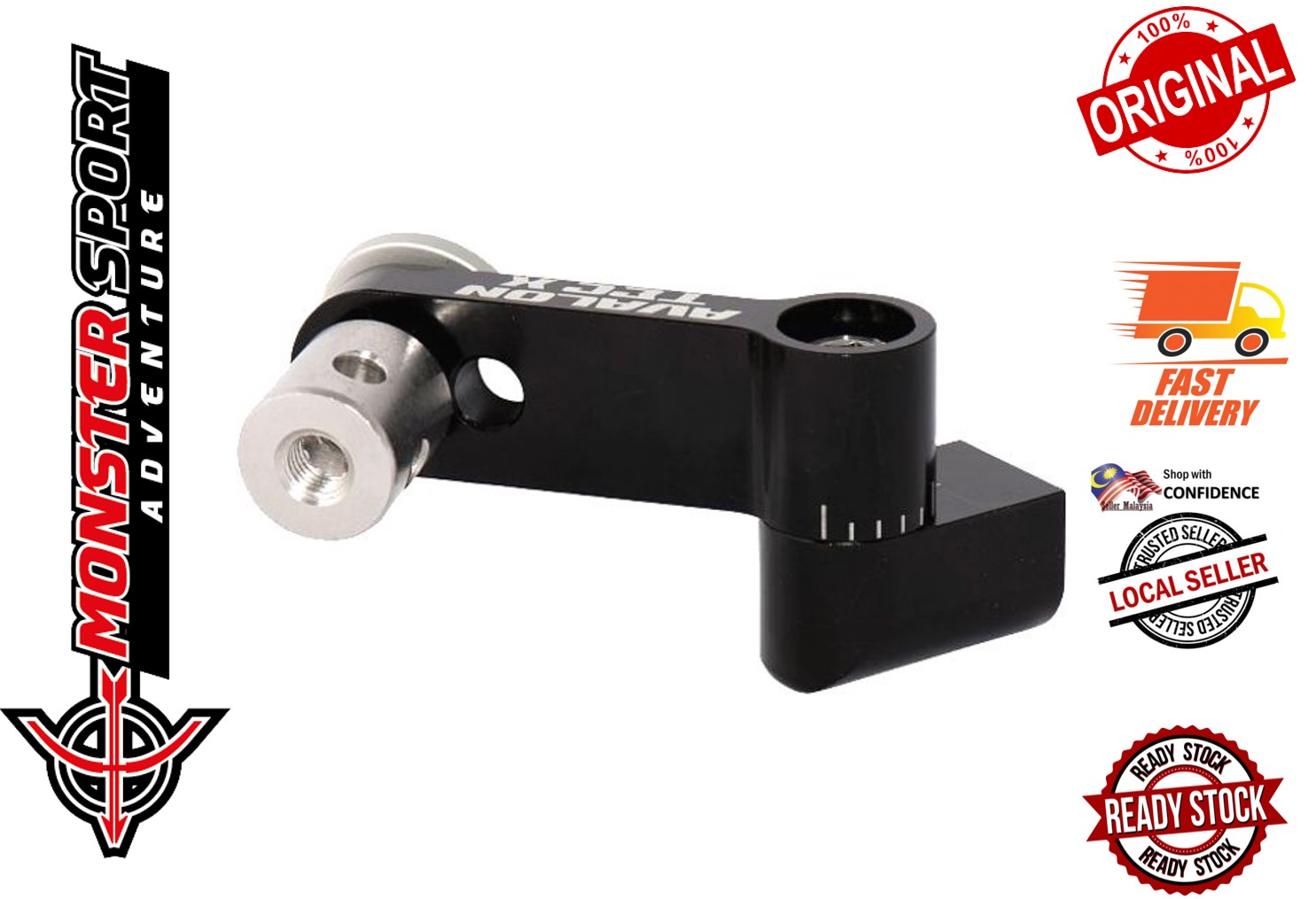Avalon Archery Single V-Bars Tec X Mono - Adjustable Uni Bar Mount 5/16 Black