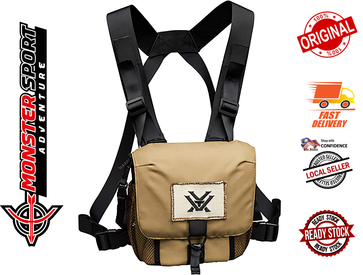 Vortex Optics Archery Glasspak Binocular Harness Hunting