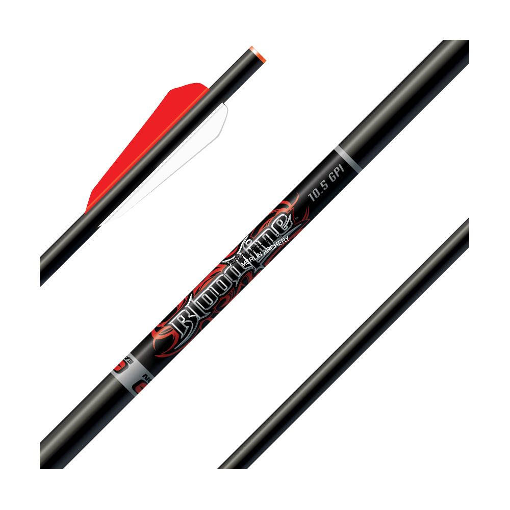 Easton Archery Bloodline Bolt With Halfmoon Nock and 3BTV Vanes - 6pcs Complete