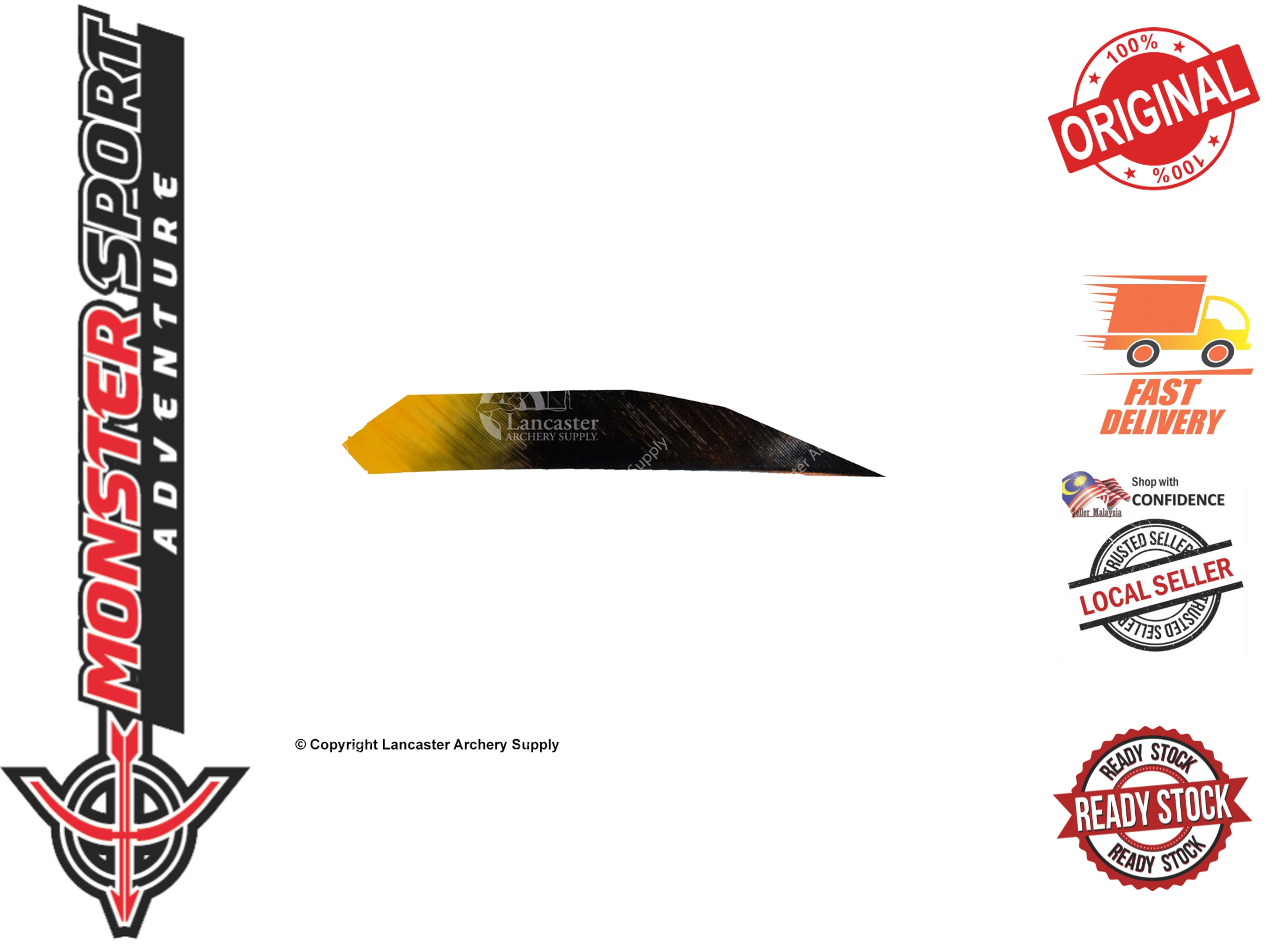 Ozark Feather Archery Ozark Eagle Tips 4.5" Target Maxx Feather