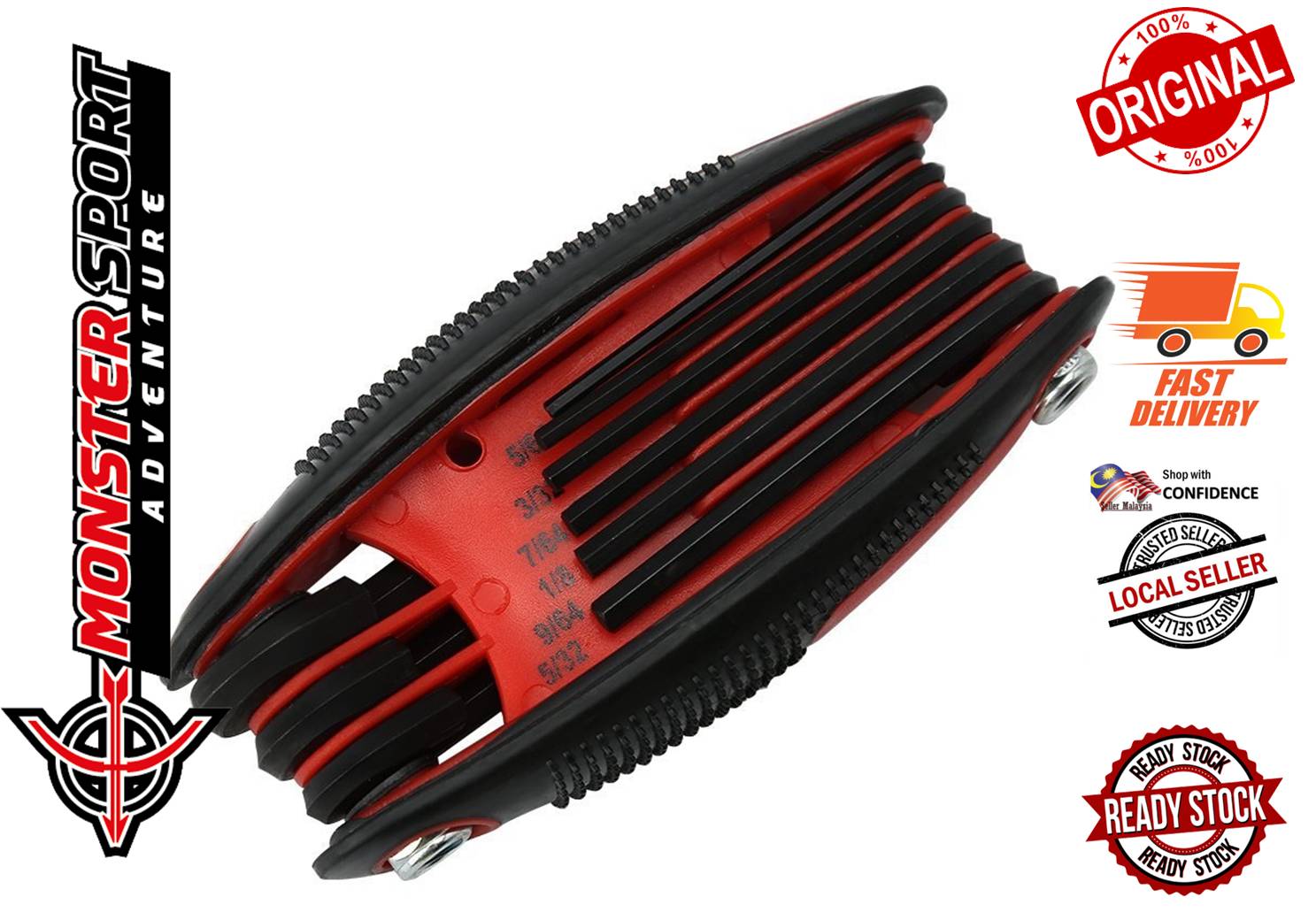 Maximal Archery New Archery Hex Key Allen Key Wrench and Torx Set Imperial