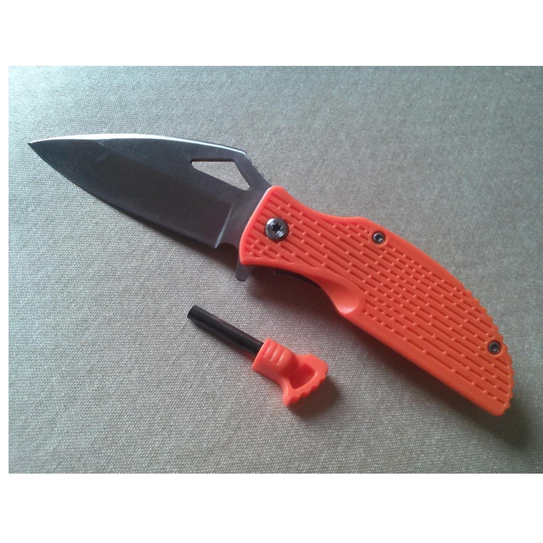 Meyerco Assisted Opening Liner Lock Knife with Fire Starter
