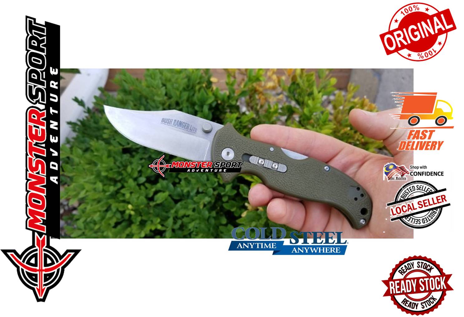 Cold Steel Bush Ranger Lite Folding Blade CS21A