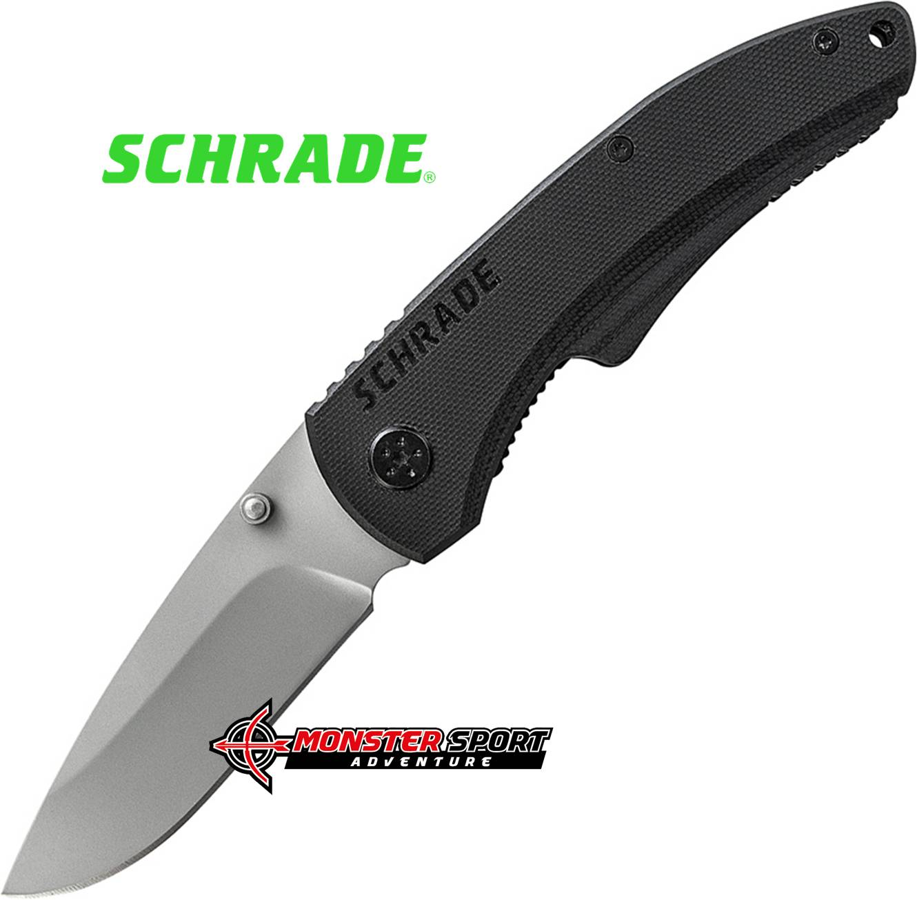 Schrade Large Drop Point Linerlock Pocket Knife SCH101LCP