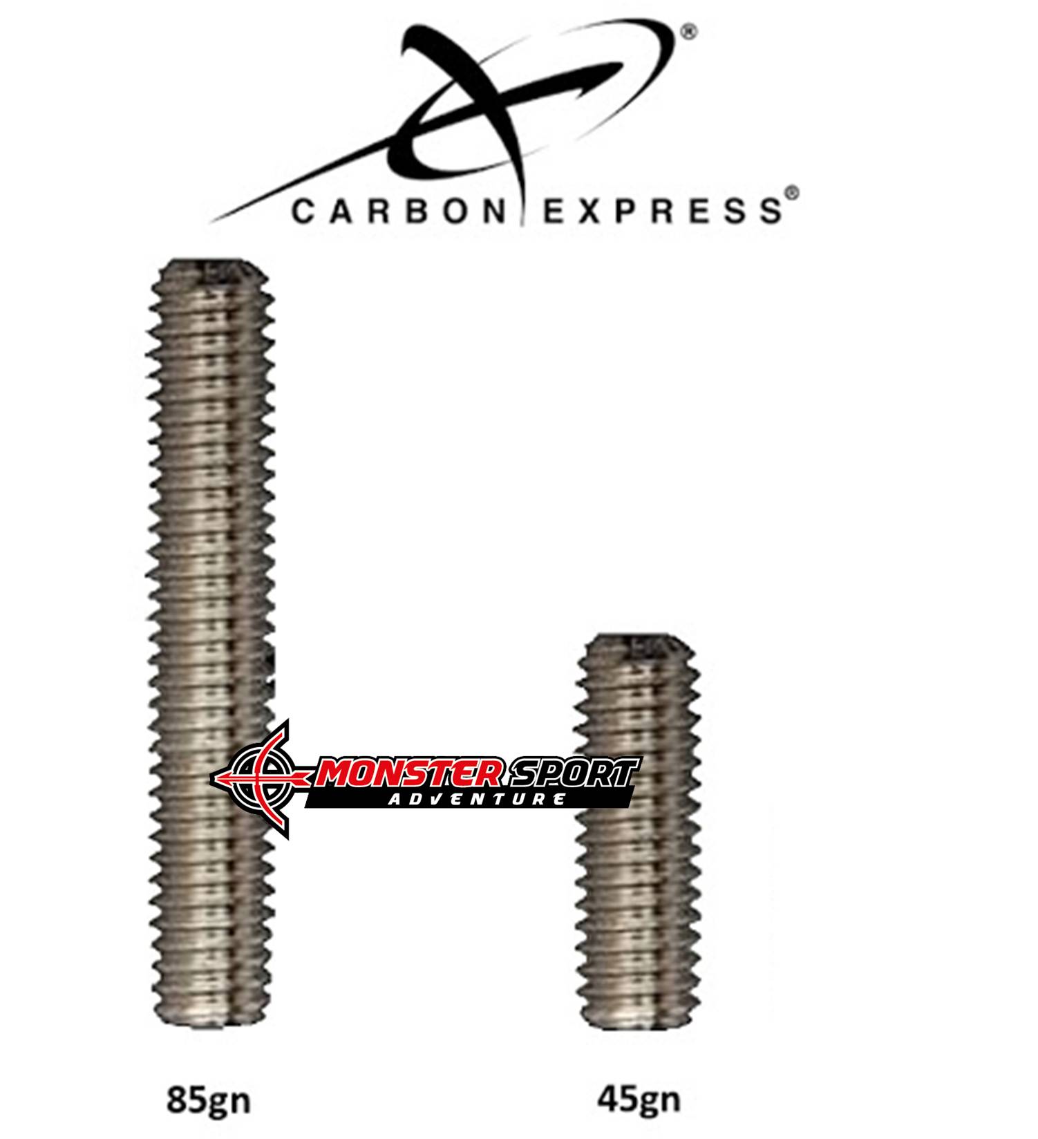 Carbon Express Threaded Parabolic Point Weight Inserts