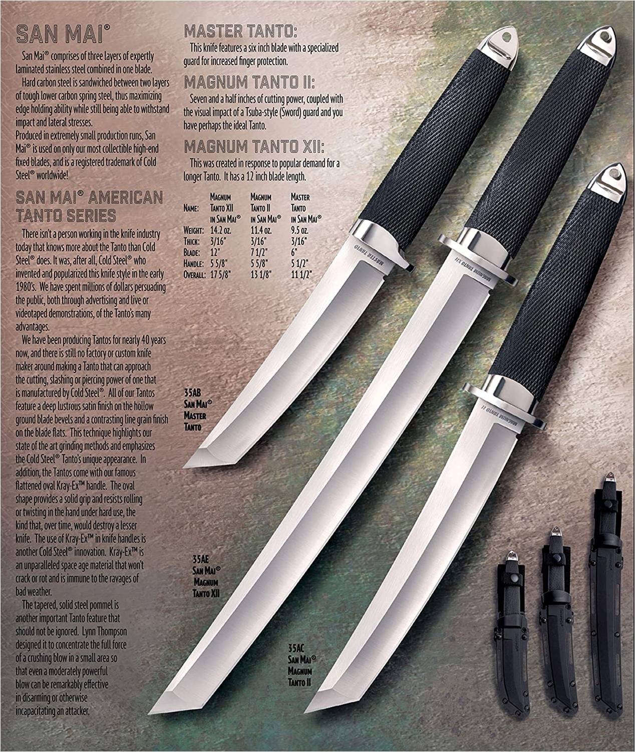 Cold Steel San Mai Magnum Tanto II Fixed Blade