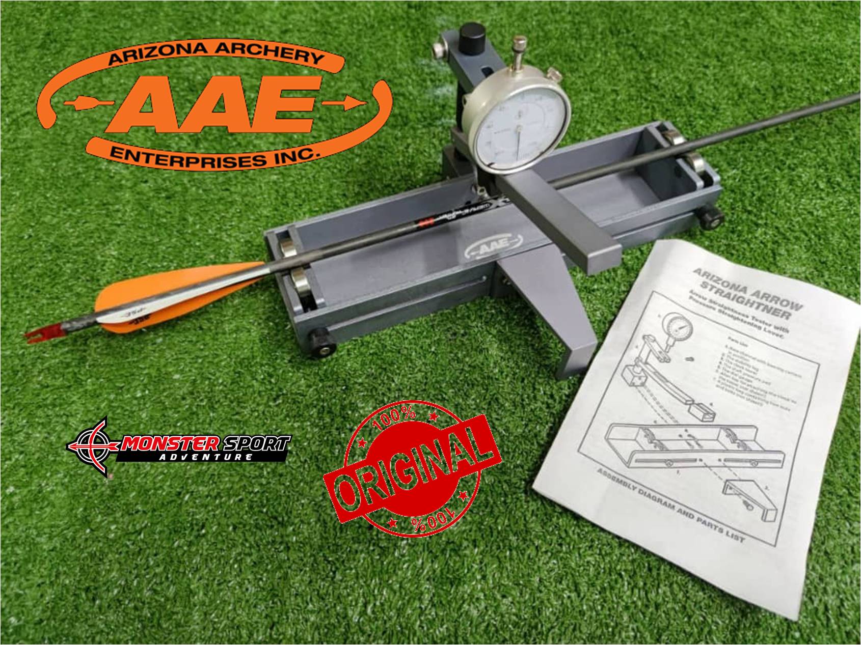 AAE Arizona Archery Spine Tester and Arrow Straightener with Micro Adjustment